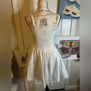 Fashion Nova White Polka Dot Dress